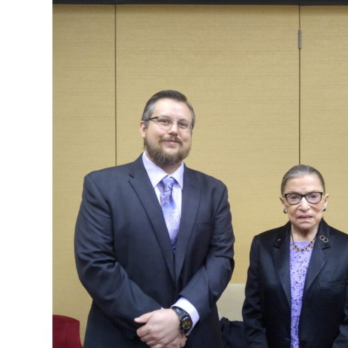 Divorce Attorney Darin McDougall with Ruth Bader Ginsburg
